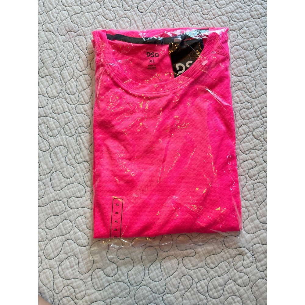 DSG‎ Mens Movement Tee XL Pink Heather Moisture Wicking Training Shirt